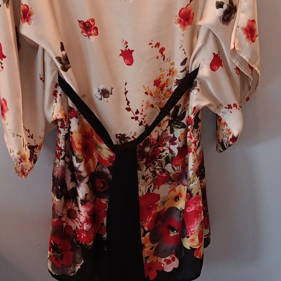 Allen B floral kimono dress - Picture 3 of 7
